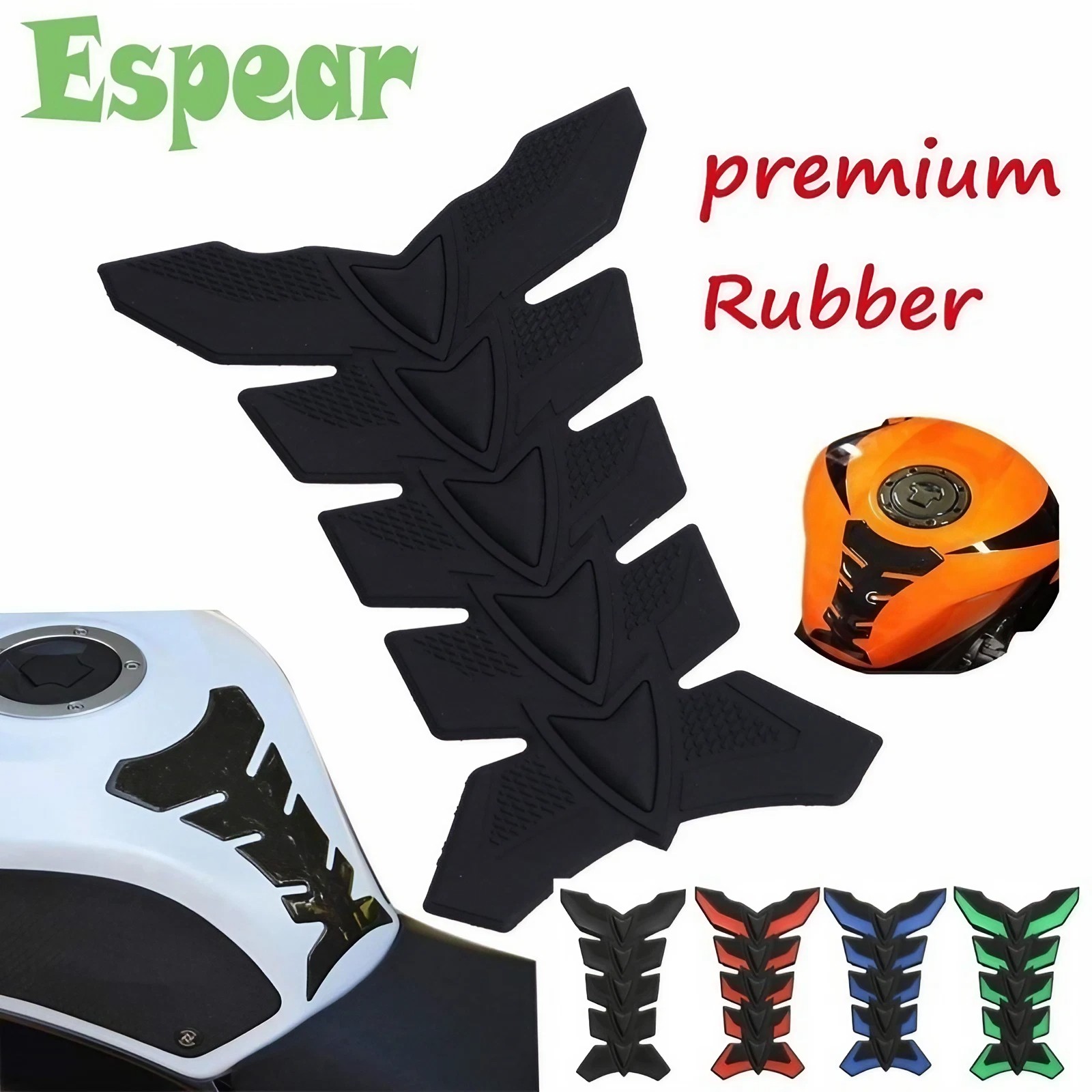 Motorcycle Oil Tank Stickers Car-styling 3D Carbon Fiber Motorcycle Tank Pad Tankpad Protector Sticker Fish Bone Style