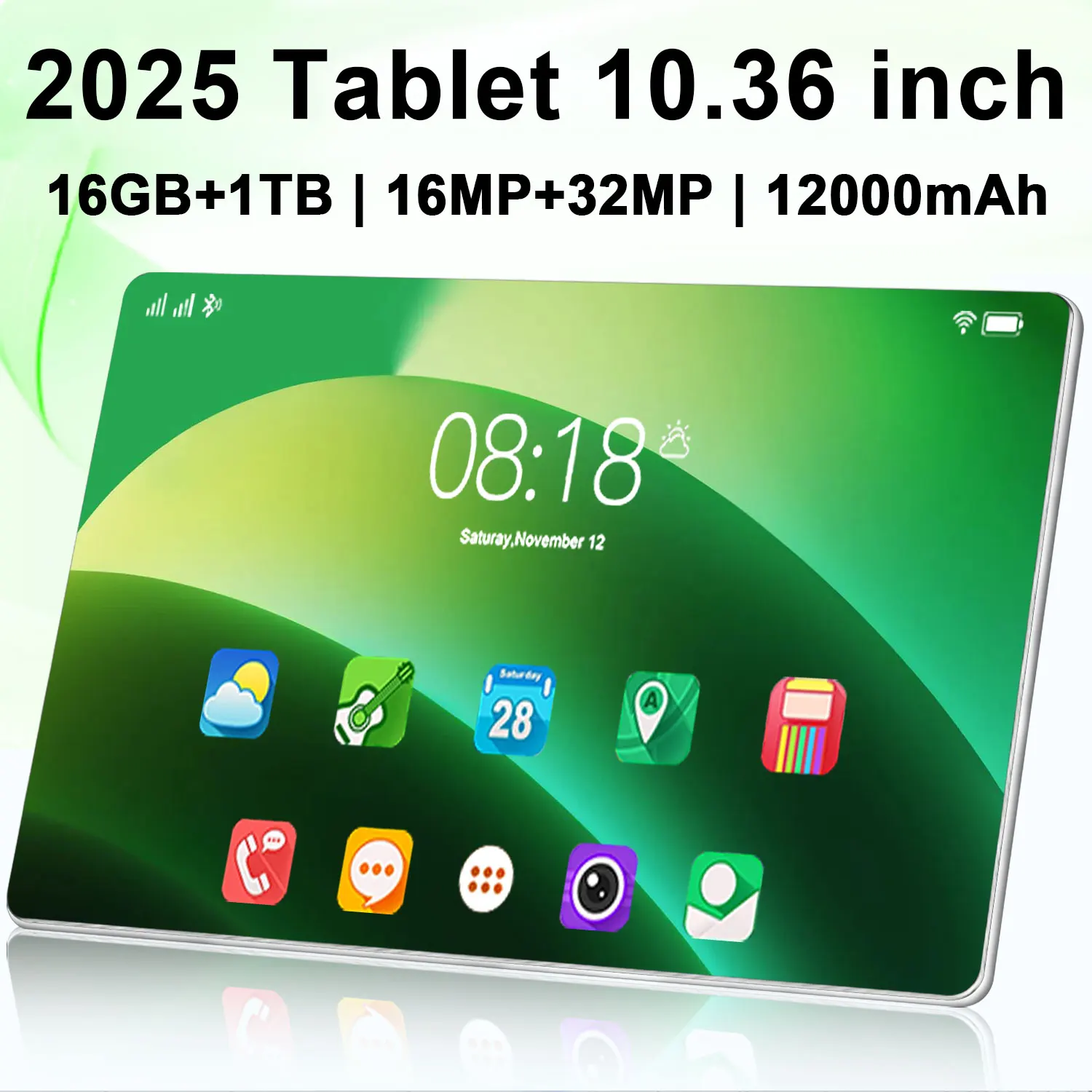 5G 2025 New Global Version 10.36 Inch Tablet Android 16GB Ram 1TB Rom Android 13.0 Dual SIM 10 Core Bluetooth Tablet PC Network