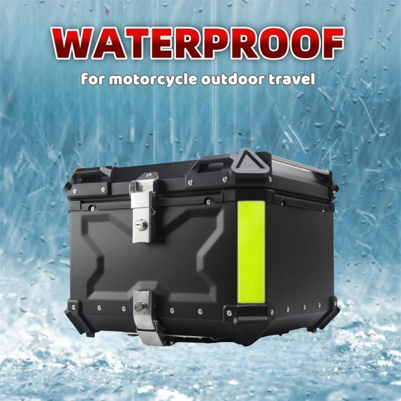 Aluminium motorfiets topbox koffer achterbagagekoffer universele motorfiets kofferbak staartbox quick-release type helmbox gereedschapskist