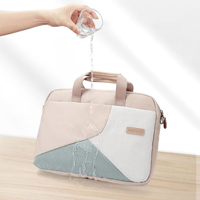 Xnyocn bolsa para laptop, bolsa durável de 15.6 polegadas com alça para notebook, capa protetora para hp dell macbook ultrabook