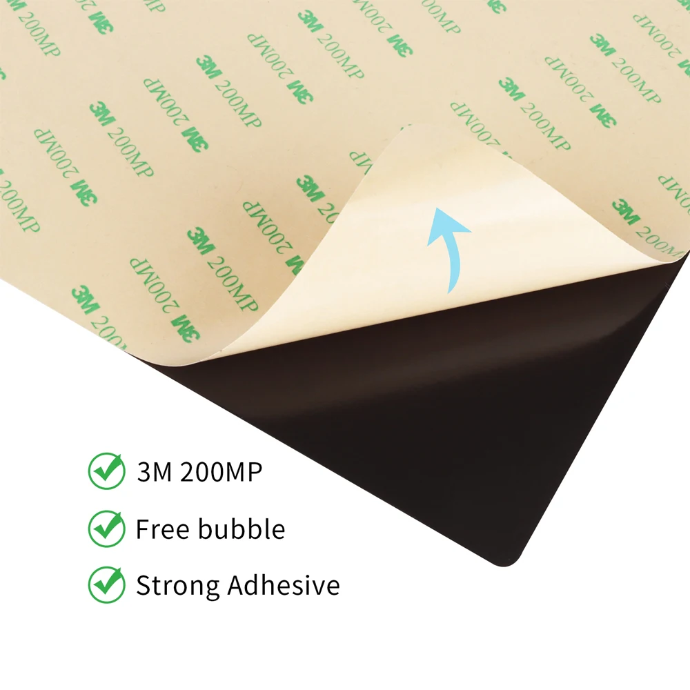 Magnetic Sticker With 3M Adhersive180/220/235/250/310/350mm Magnetic 3D Printer Bed Base Build Plate Tape for Ender3 CR20 K1 Max