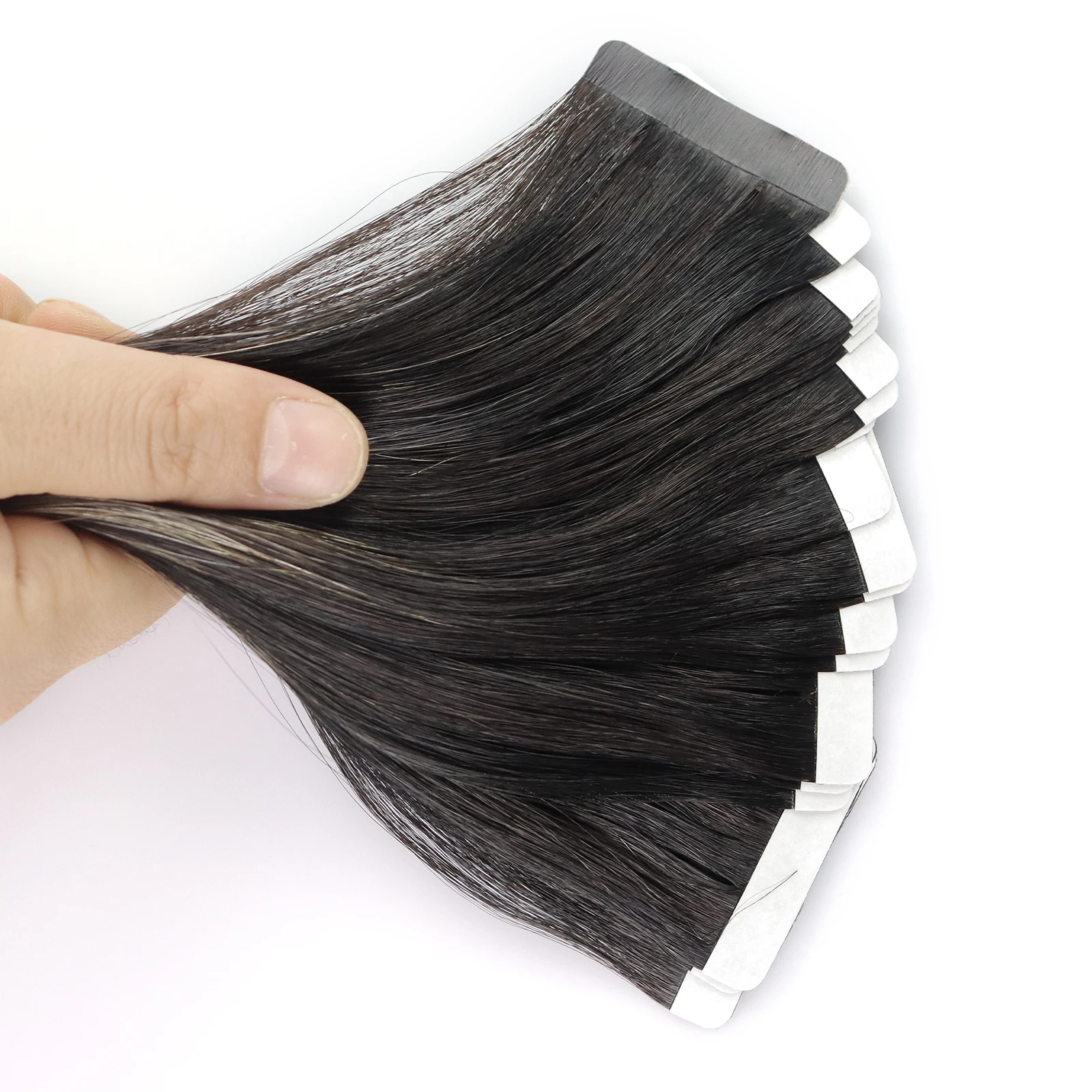 Moresoo เทปผมต่อมนุษย์100% ผมจริง Remy บราซิลผม14-24นิ้วตรงกาวเทป Extensions Moresoo เทปในส่วนขยายของเส้นผมมนุษย์ 100% ผมจริง Remy บราซิลผม 14-24 นิ้วเทปกาวธรรมชาติตรงในส่วนขยาย