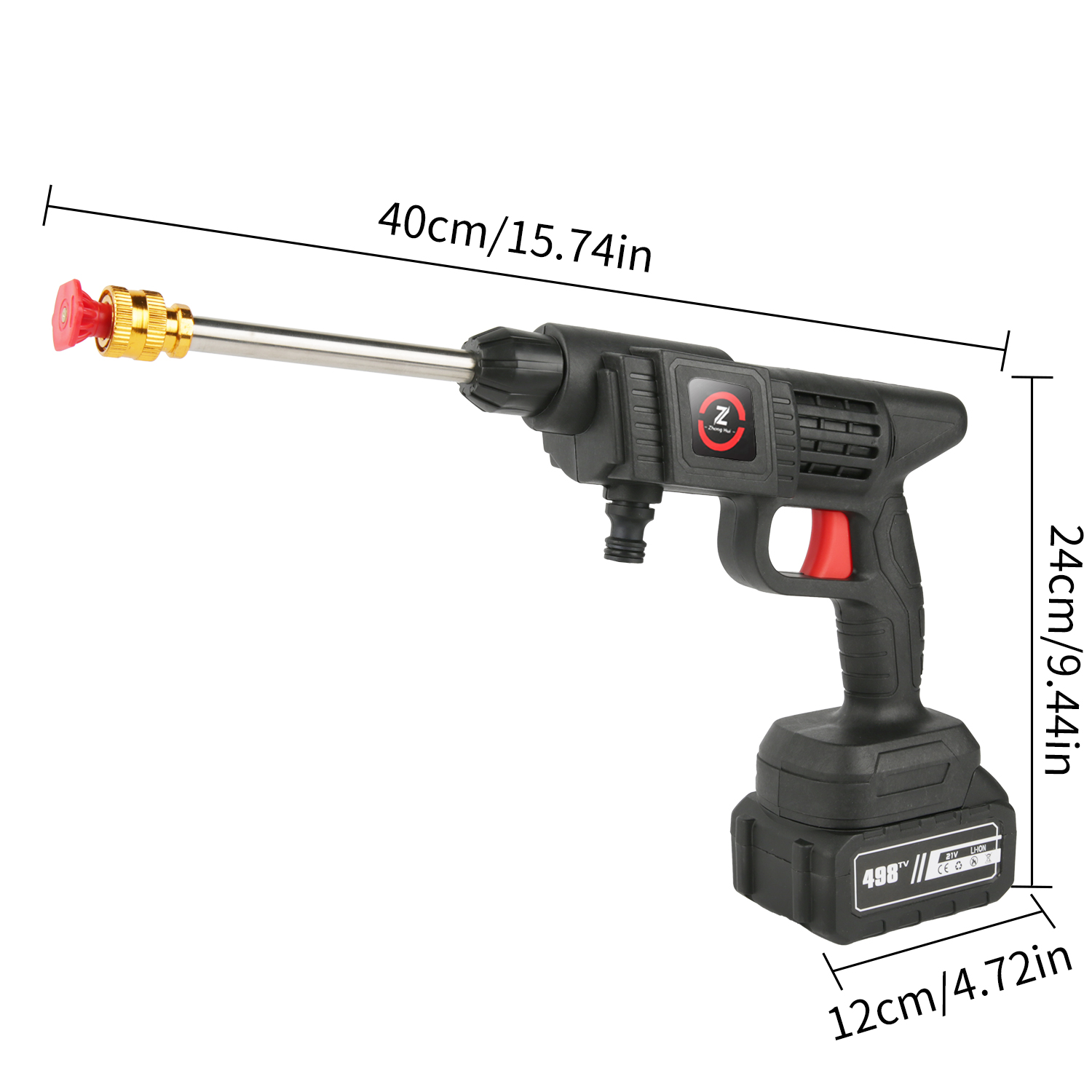 50Bar Bezprzewodowa wysokociśnieniowa myjnia samochodowa Pistolet natryskowy Generator piany Pistolet na wodę Pistolet natryskowy Myjka samochodowa do domu