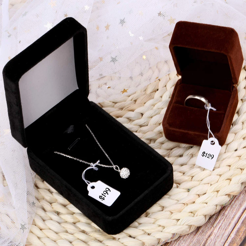 100 ชิ้น 12x23 มิลลิเมตรรูปสี่เหลี่ยมผืนผ้ากระดาษราคาสีขาวเปล่า String นาฬิกาเครื่องประดับหัตถกรรมราคาจอแสดงผลการ์ดป้ายส่งเสริมการขาย