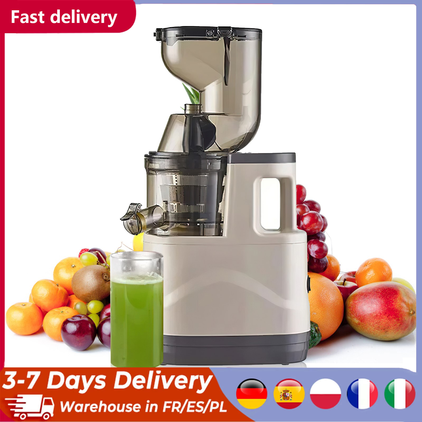 500W Extra Groot Kaliber Multifunctionele Sapcentrifuge Voor Sapresiduscheiding Huishoudelijke Melkthee Winkel Juicer Groentesapcentrifuge Ba