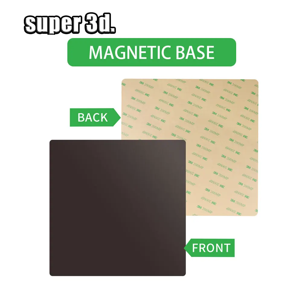 Magnetic Sticker With 3M Adhersive180/220/235/250/310/350mm Magnetic 3D Printer Bed Base Build Plate Tape for Ender3 CR20 K1 Max