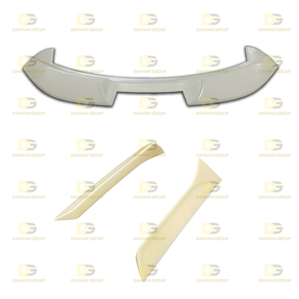 Seat Leon MK3 2012 - 2020 RC Style Rear Spoiler Wing With Side Extensions 3 Pieces Set Raw or Painted High Quality ABS Plastic