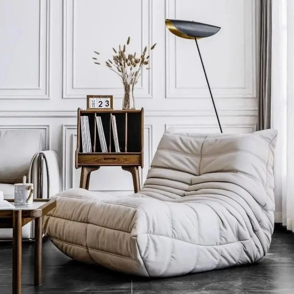 Moderner Wohnzimmerstuhl, großer Sitzsack, Bodensofa für Erwachsene, Togo-Liege, Memory-Schaum, faule Couch, geeignet für den Balkon für den Kaminstuhl