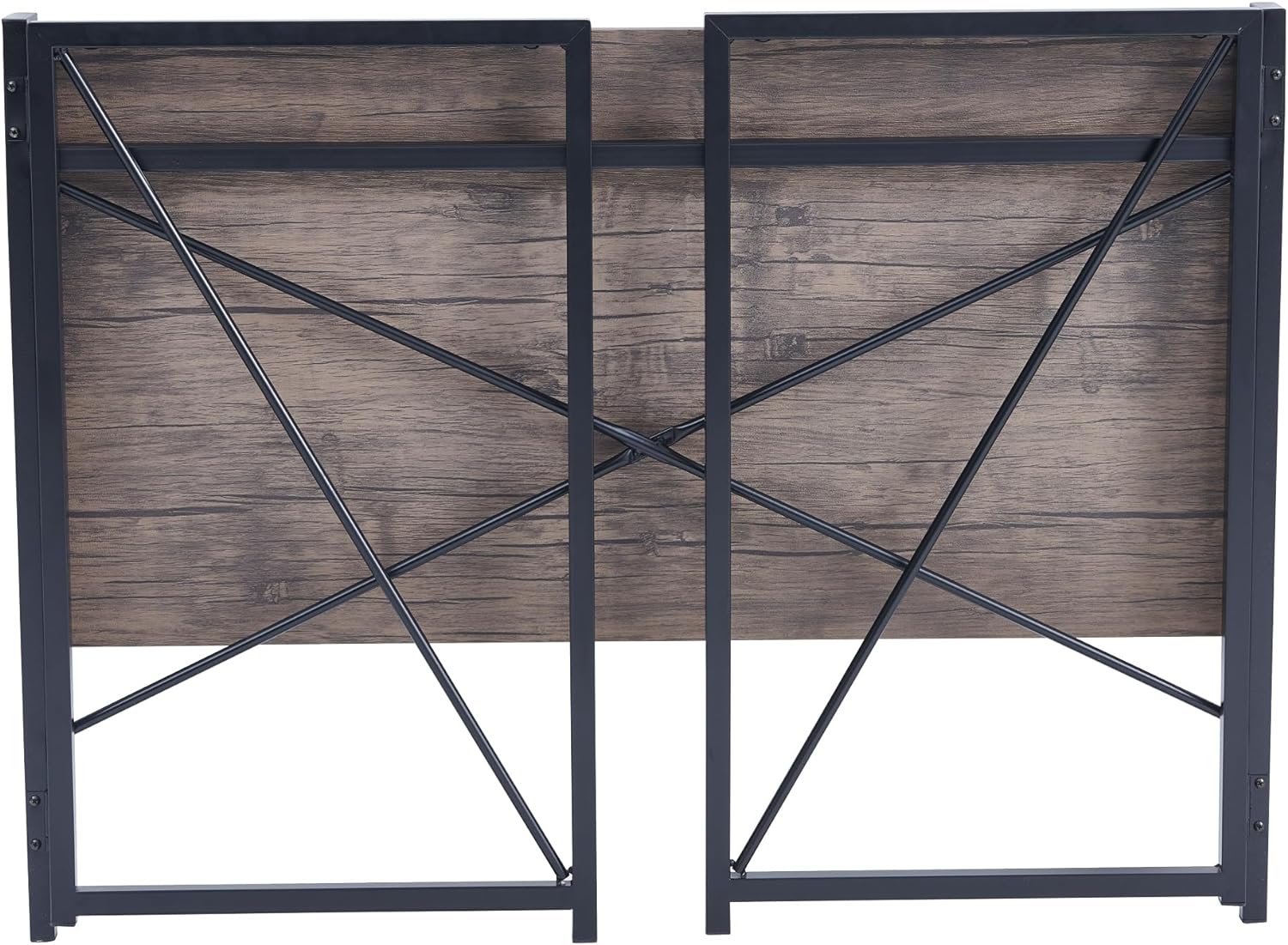 mcc direct Folding Desk Workstation Foldable Computer Desk for Office Home Study Writing Table No Assembly Miami-80cm