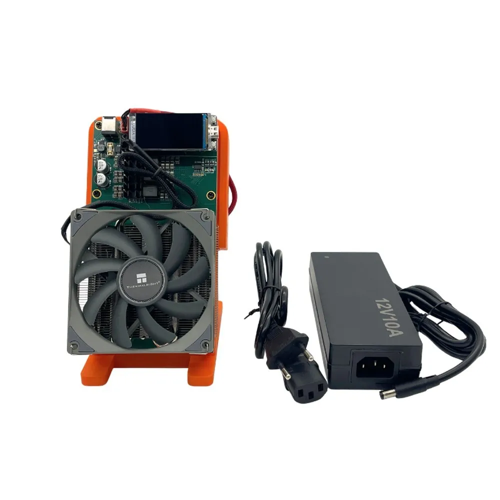 KIC Bitaxe NerdQaxe++ 4.8TH/s 2 Fans With PSU BM1370 Asic Chip 90W Bitcoins Miner 7GG52552