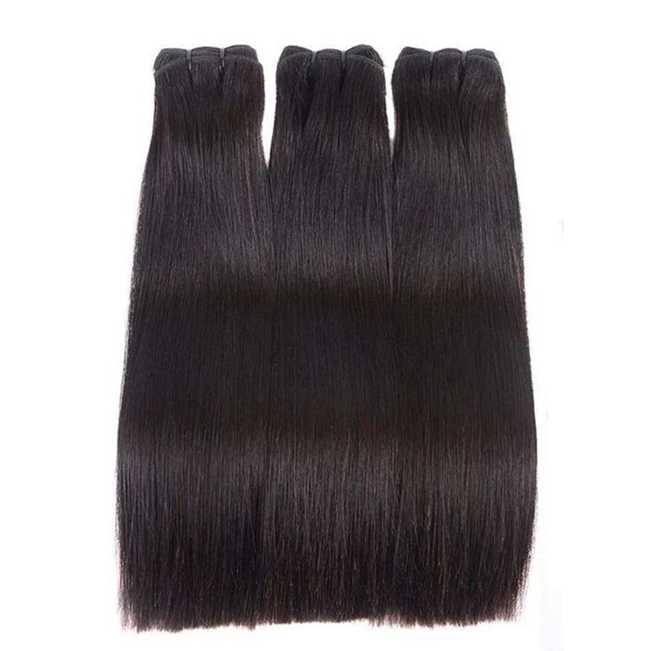 26 28 30Inch Bone Straight Brazilian Human Hair Weave 1 3 4 Bundles Raw Virgin Remy Indian Doule Drawn Wholesale Natural 50g