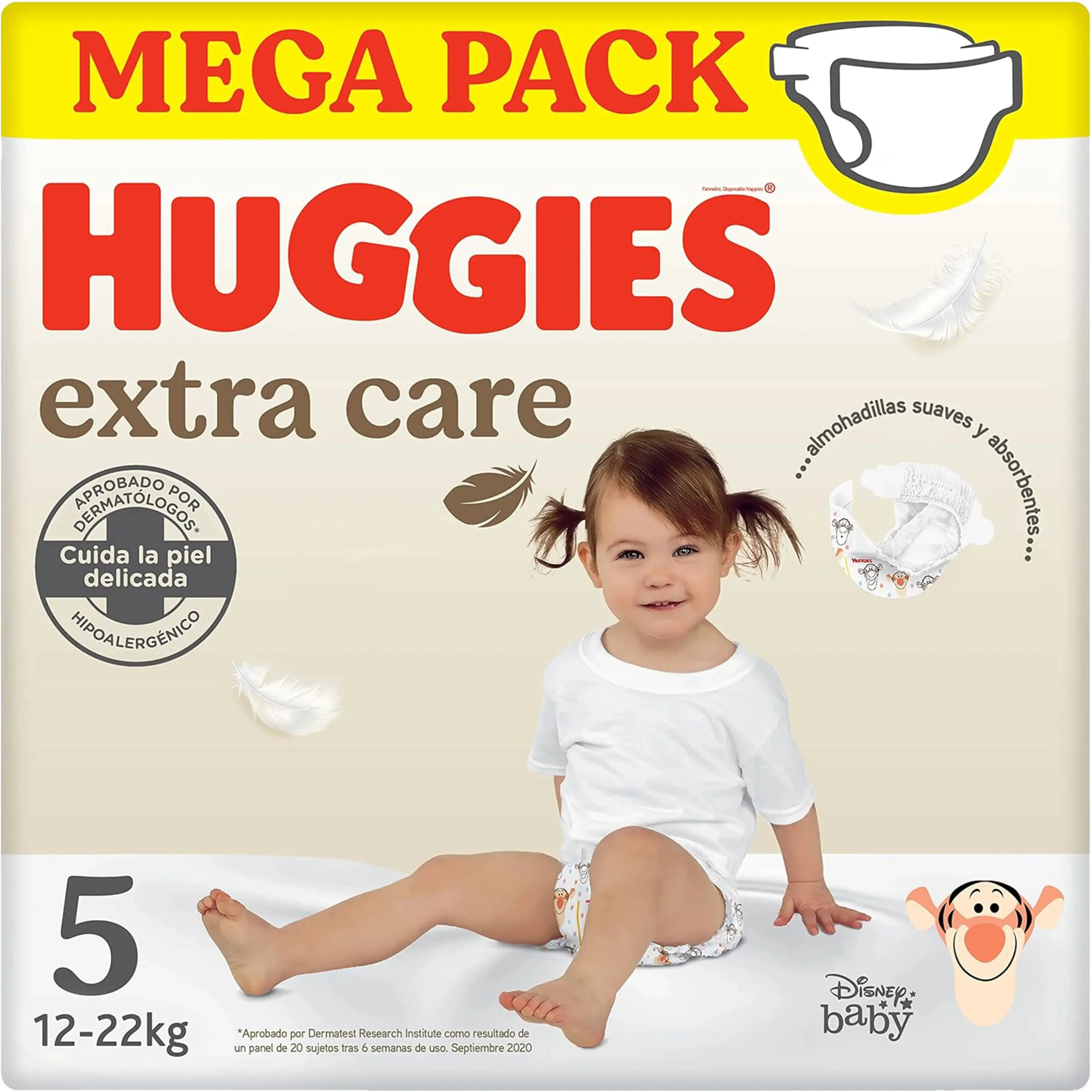 Huggies Extra Care Babyluiers maat 5 (12-22 kg) - Spaarpakketten - Luier met Disney-tekeningen