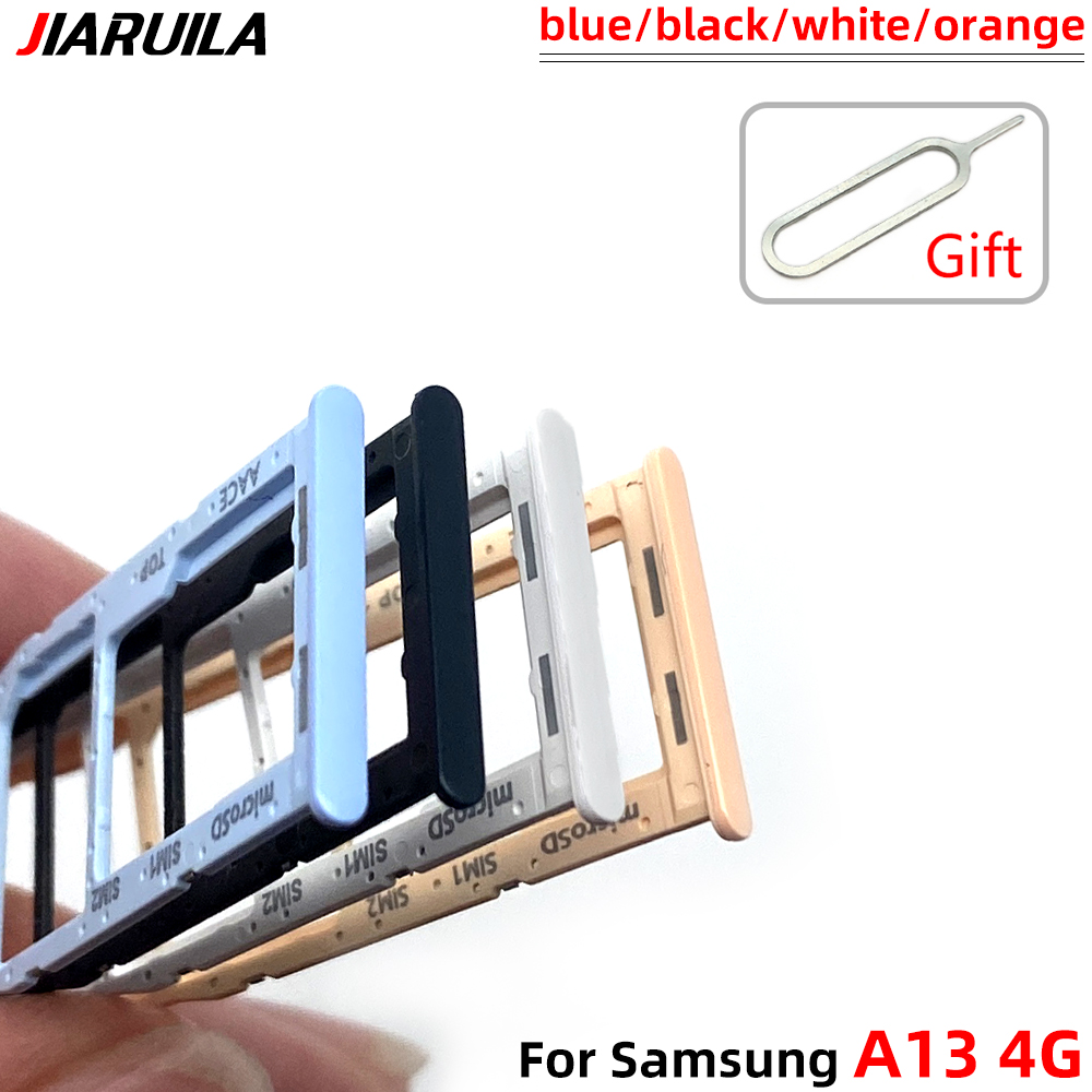 1 PCS Dual Karte SIM Fach SIM Karte Tray Slot Halter Adapter Buchse Für Samsung A13 4G Handy reparatur Teile