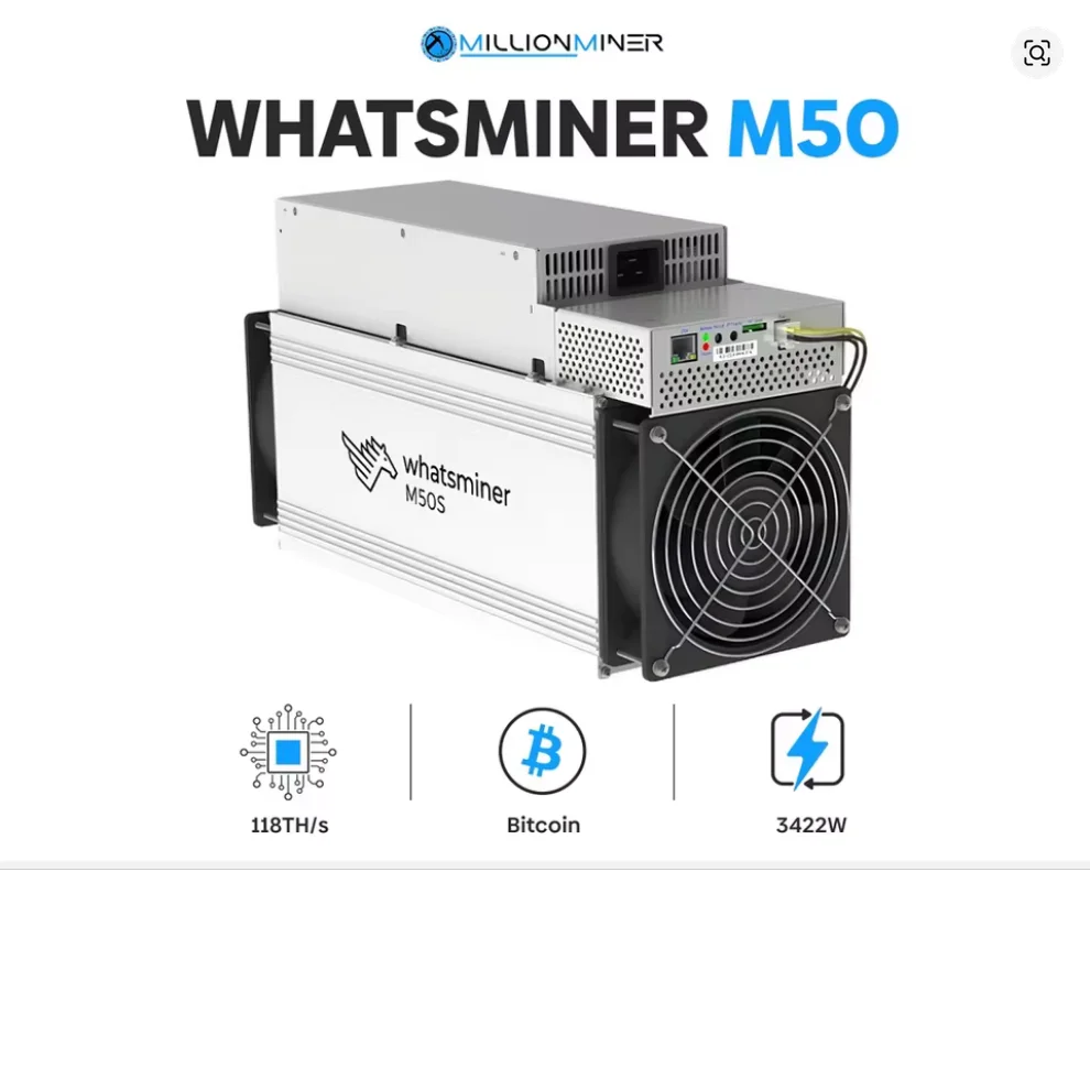 KUP 5, OTRZYMASZ 2 GRATIS MICROBT WHATSMINER M50 118 TH (NOWY)