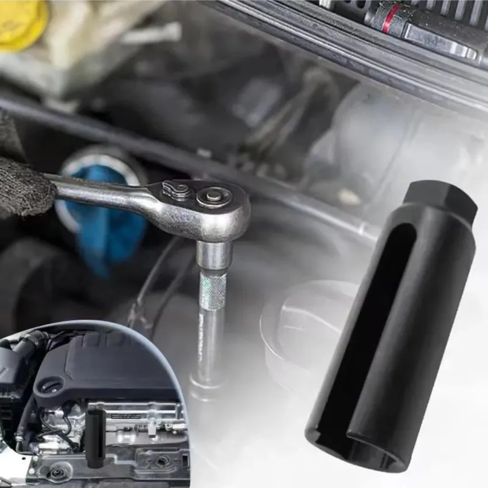 1Pcs Square drive size 1/2 Universal 22mm Socket Wrench Oxygen-containing European Standard Oxygen Vacuum Sensor Removal Socket