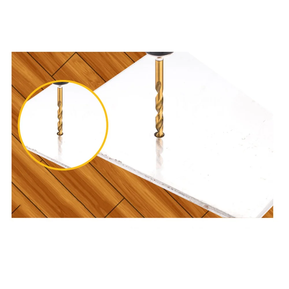 STONEGO 13PCS 1,5 mm-6,5 mm boorset Titanium gecoat hogesnelheidsstaal zeskantschacht gatopener voor hout kunststof aluminium