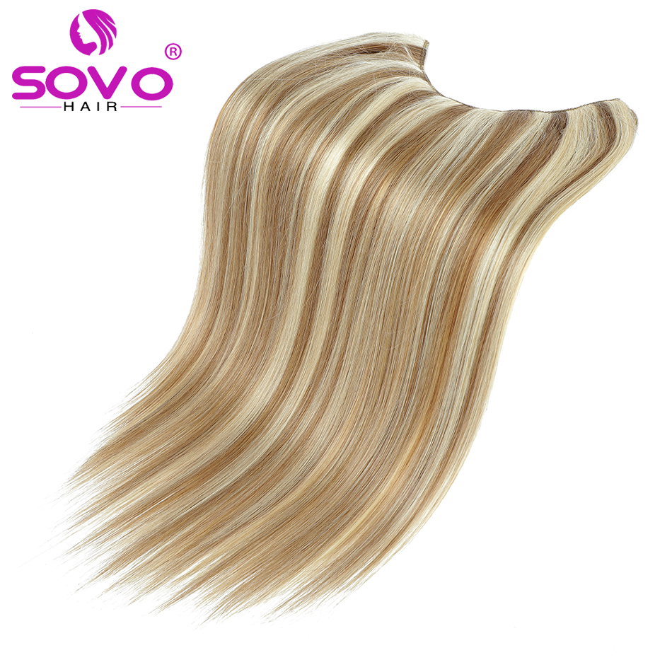 Extensiones de cabello con Clip en forma de V, 100% cabello humano de una pieza con 5 Clips, extensiones con Clip de 100g, cabello Natural, cabeza completa de 14-26 pulgadas