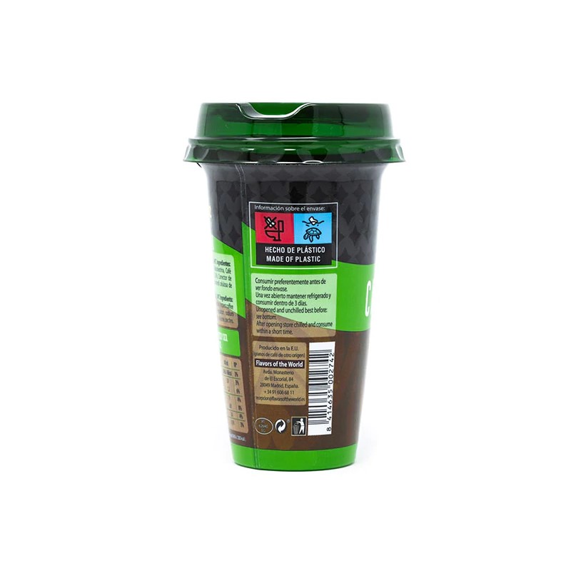 Café frío Capuccino Coolife - Ideal para llevar y beber - Pack de 10 unidades de 230ml - Combinación el punto exacto de cacao y el mejor café 100% arábica con leche de los Alpes
