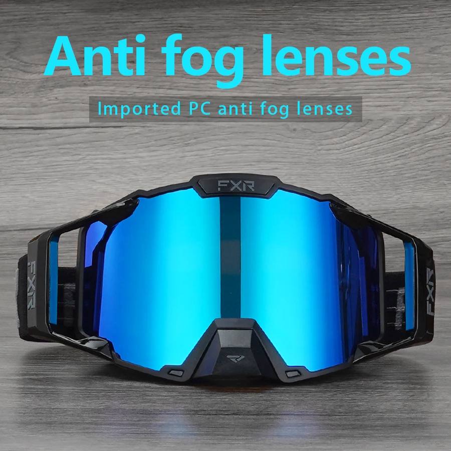 FXR Motocross Goggles Anti-fog Skiing Goggles ATV MTB Protection Cycling Racing Motorcycle Glasses Windproof Snowboard Goggle