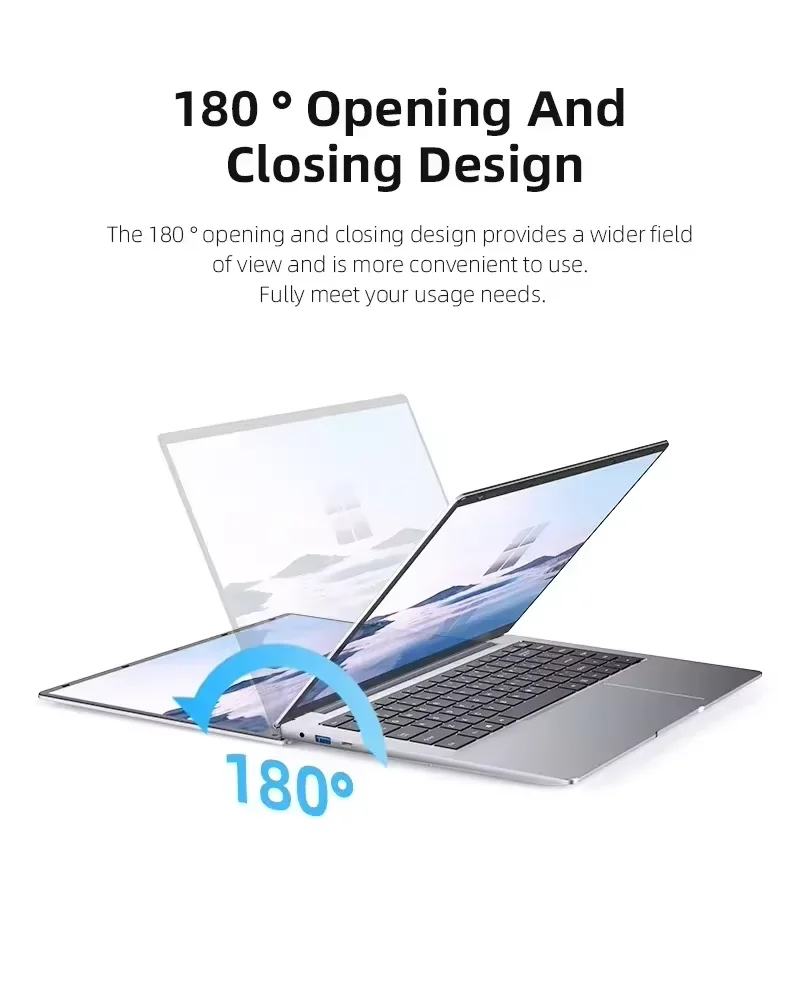 NOWY ultracienki laptop 14,1 cala, 12 GB RAM, 2 TB SSD, Intel Atom x7 A3950, notebook dla graczy, Windows 11, wyświetlacz 1920*1080, komputer PC do biura i nauki