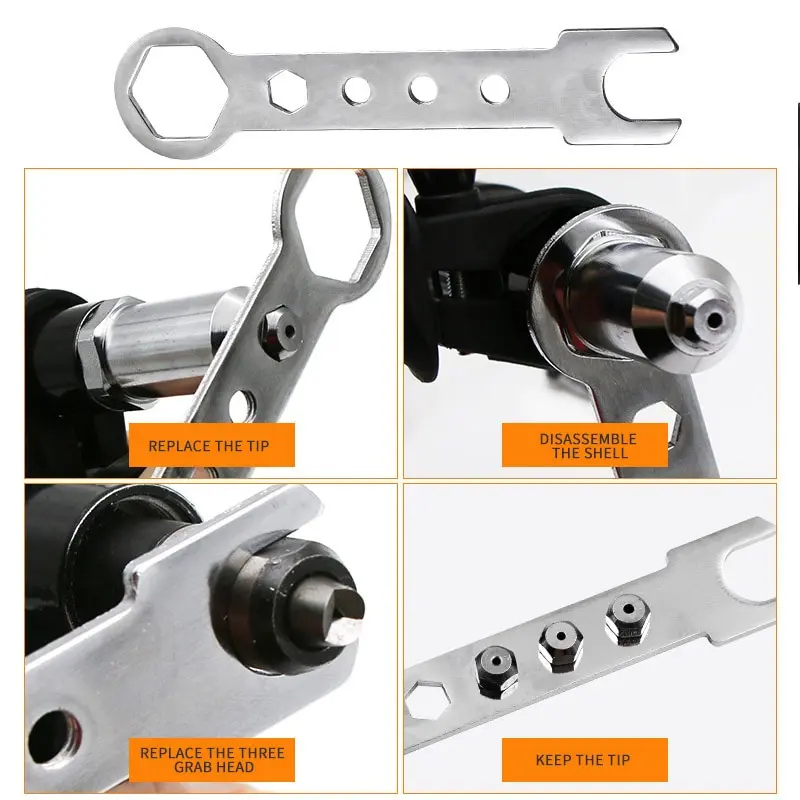 Pistola de tuercas de remache eléctrica profesional, herramienta de remachado, accesorios de extracción de núcleo, pistola de remachado inalámbrica, adaptador de taladro, herramientas de tuerca de inserción