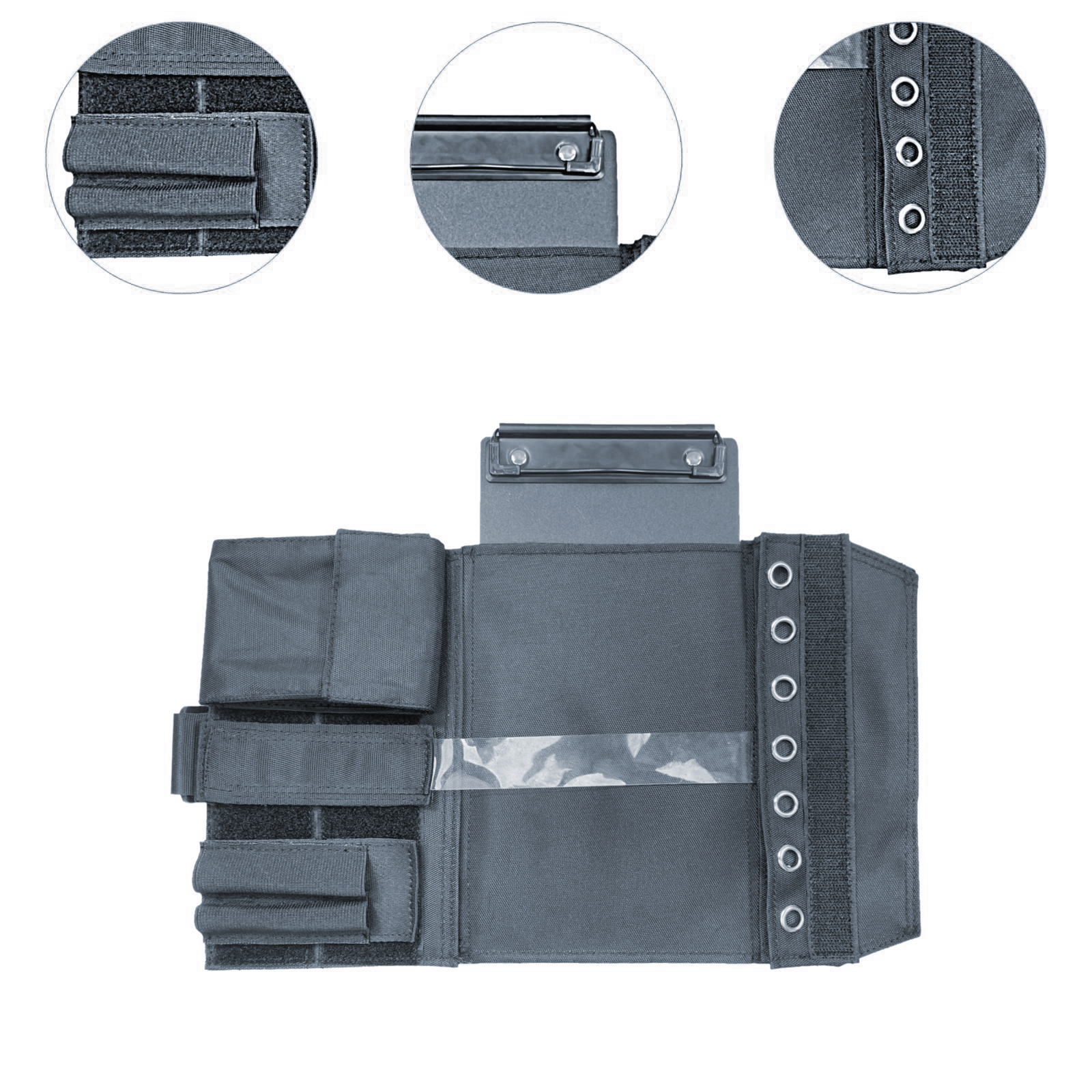 Joelheira piloto de alta qualidade, tecido oxford com alça ajustável, placa de perna de aviação, ergonômica, facilidade de uso, alça ajustável