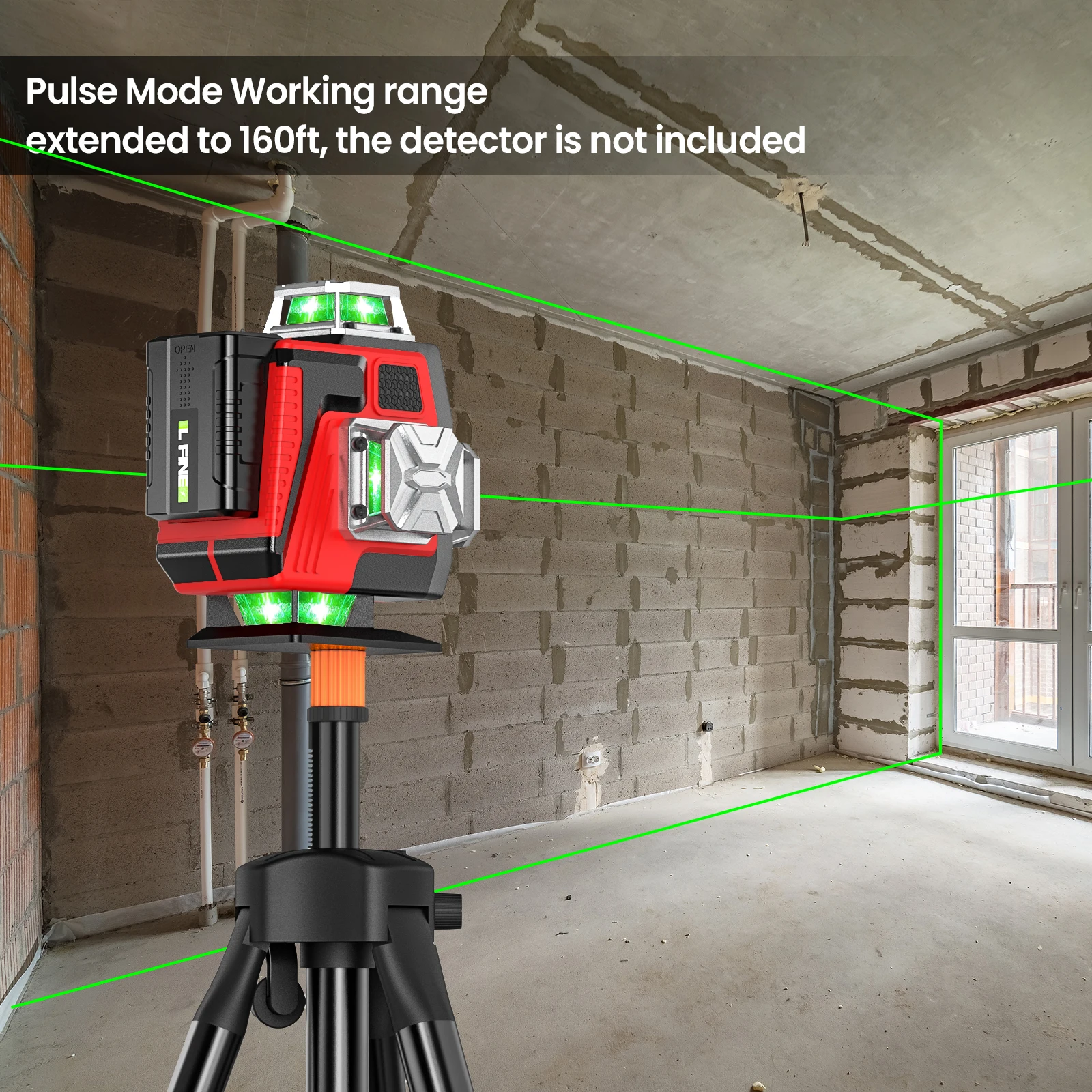 4D 16 Lines 360°Self-leveling Laser Levels with Tripod and Suitcase Horizontal And Vertical Professional Laser Level Tool