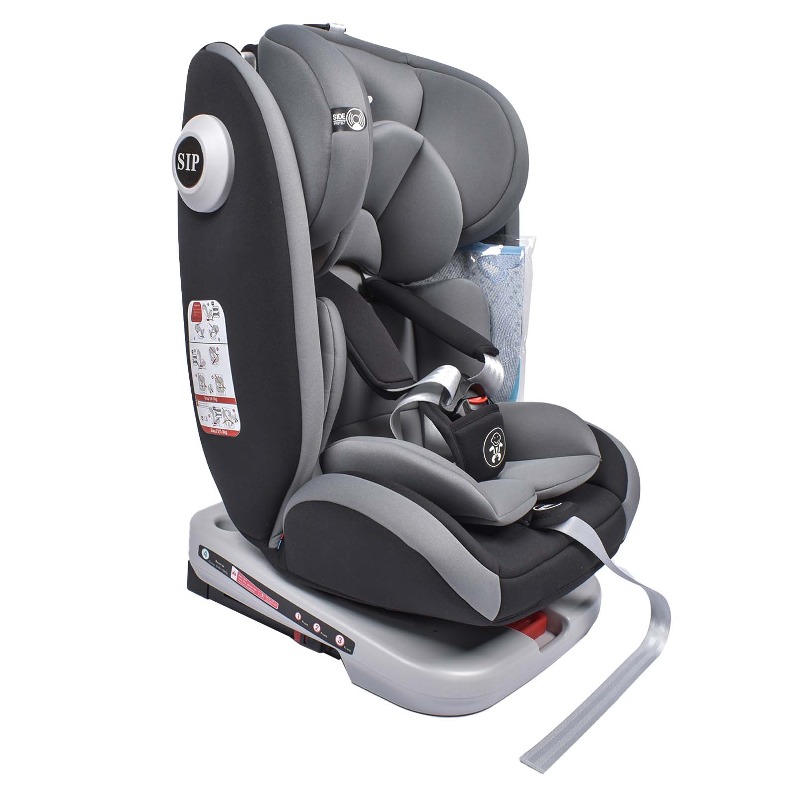 AP01 KL005 Assento Infantil 360 ° Assento de carro para bebê giratório ISOFIX, ECE R44/04,9-36 kg/0-12 anos, cinto de segurança de 5 pontos, assento de carro infantil