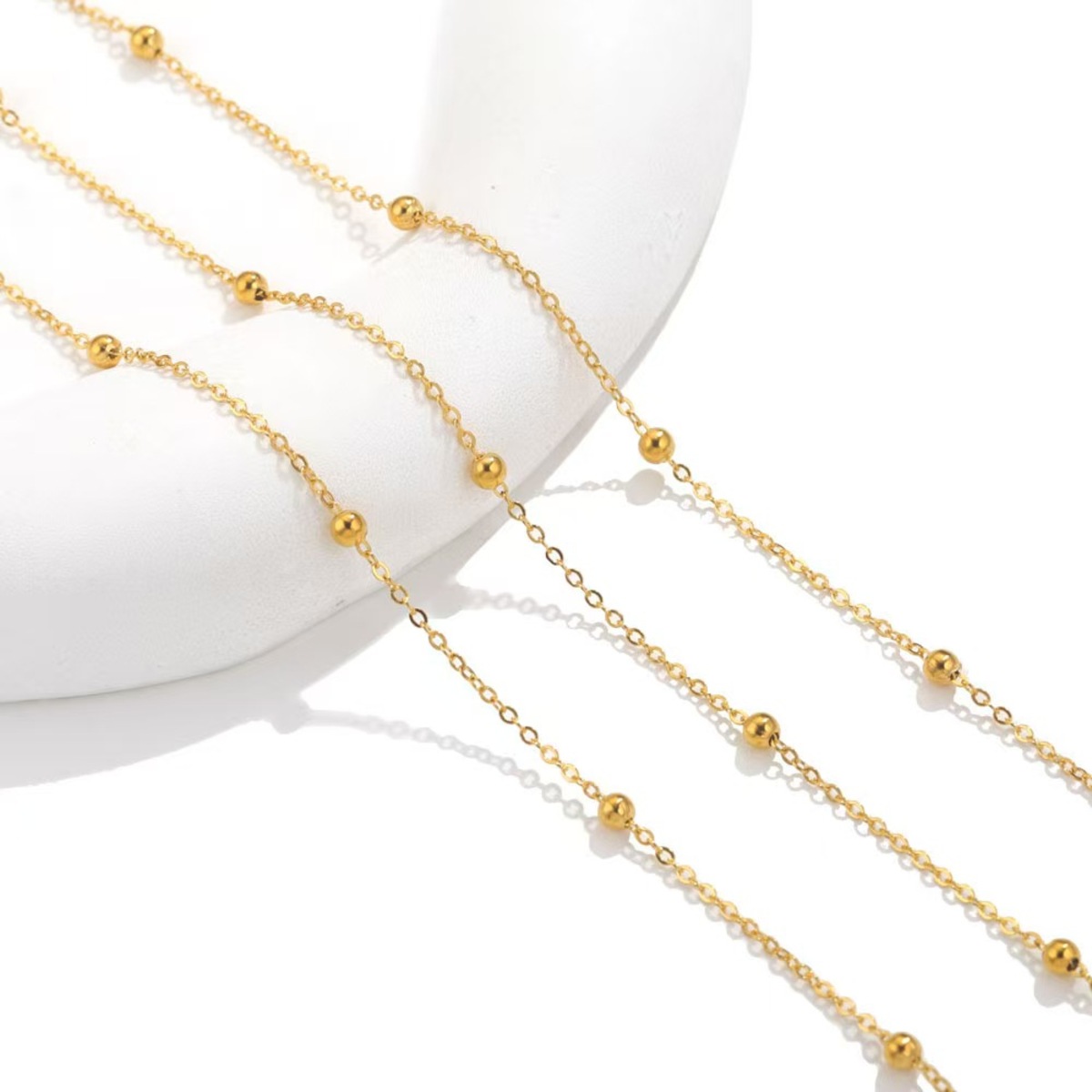 2 meter roestvrijstalen kralenkettingen voor het maken van sieraden DIY