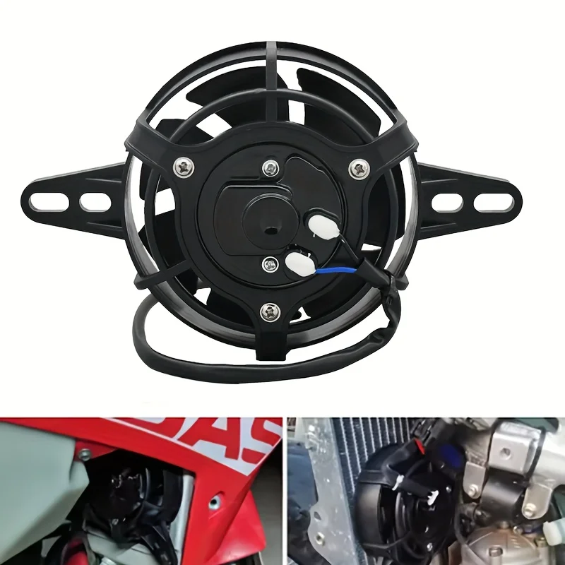 12v ventilador de refrigeração da motocicleta refrigerador de óleo do motor radiador elétrico adequado para honda yamaha suzuki ktm kawasaki atv veículo fora de estrada