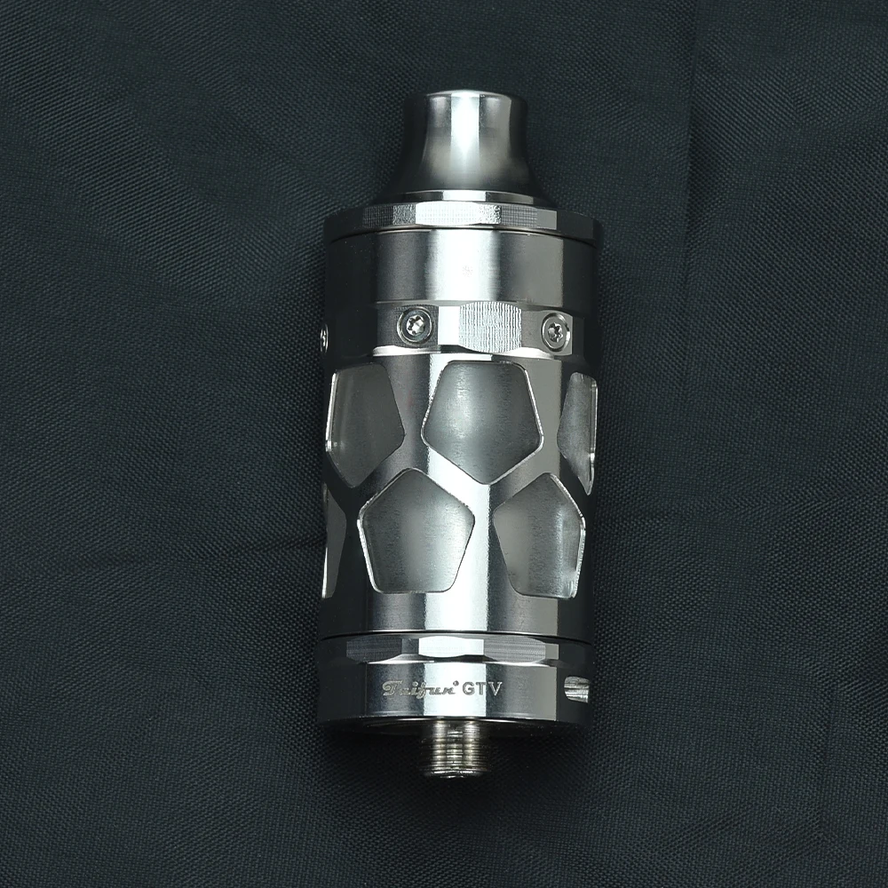 Taifun GT5 RTA 25mm Typhoon GTV Style Atomizador 6ml Vaporizador ajustable Flujo de aire 510 Punta de goteo vs Taifun gt4 gtr gt noe VapeTank