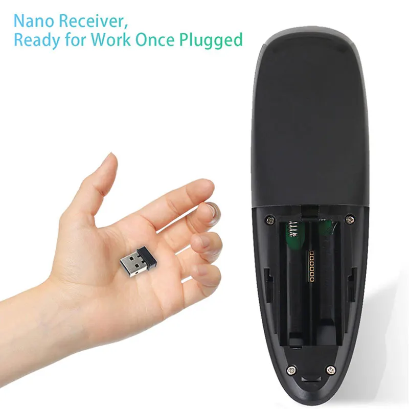 G10S BPR1S Plus Chuột Thoại Điều Khiển Từ Xa Không Dây 2.4G Con Quay Hồi Chuyển IR Học Tập Cho H96 MAX X88 PRO X96 MAX Android TV Box