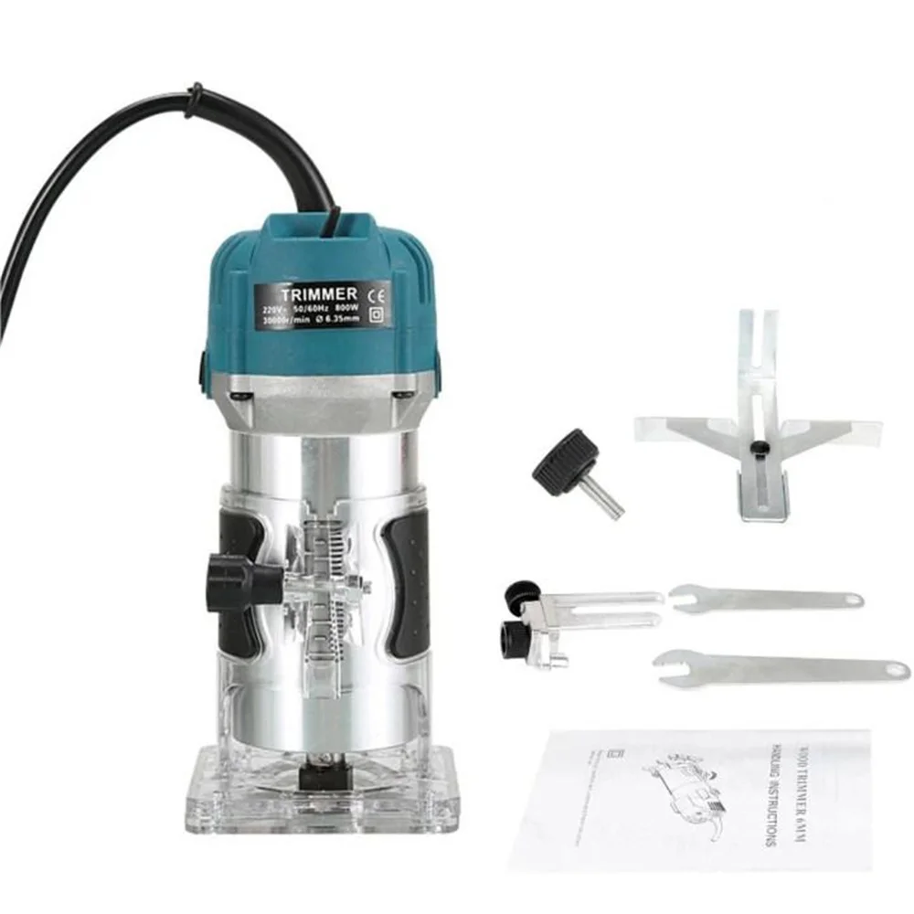 30000 giri/min Trimmer elettrico per la lavorazione del legno Router di legno Fresatura Incisione Stozzatrice