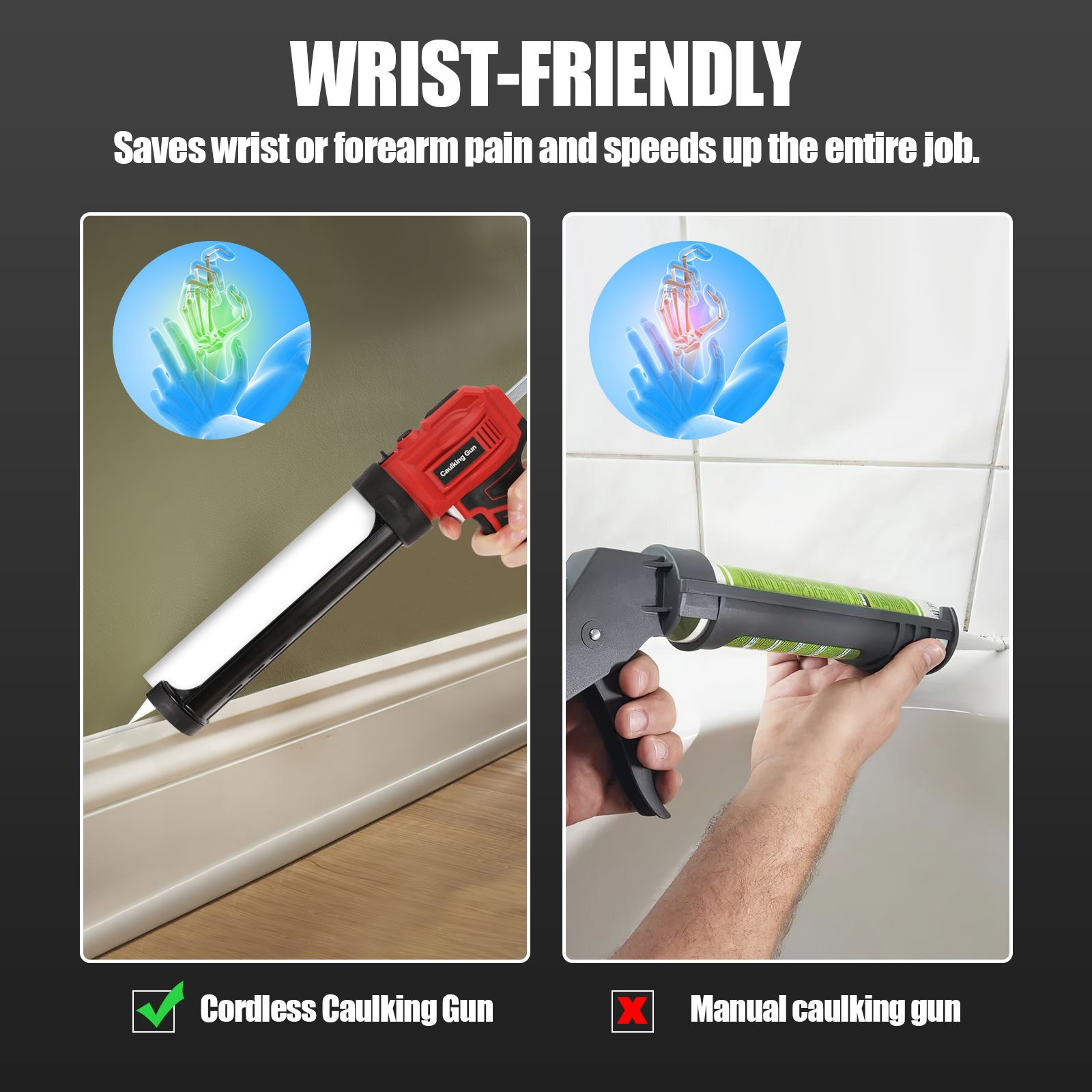 Electric Glue Gun Glass Glue Caulking Gun Wireless Doors and Windows Electric Sewing Glue Tool for Makita 18V Battery