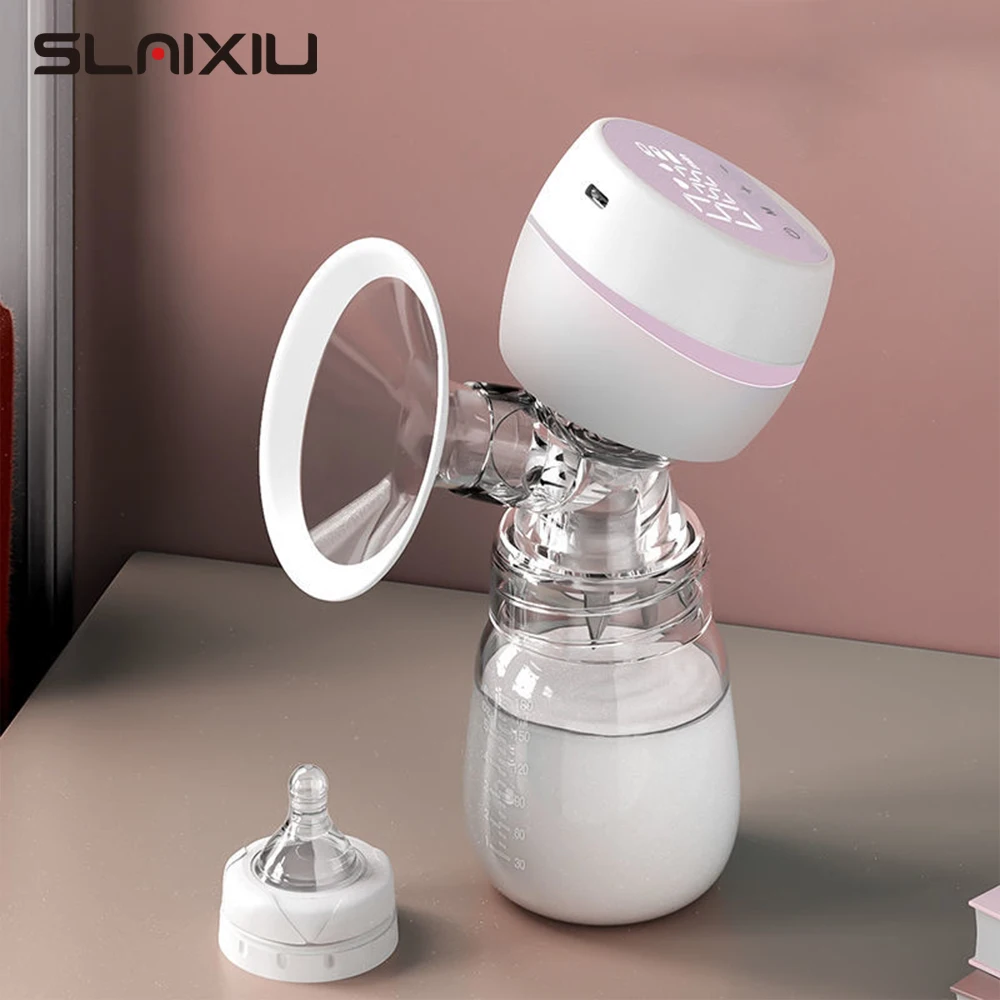 Extractor de leche eléctrico portátil, Extractor de leche silencioso, recargable por USB, ordeñador automático, comodidad para amamantar, sin BPA