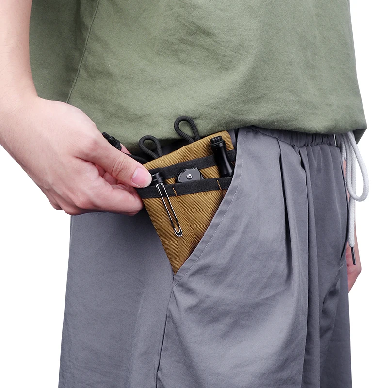 Kosibate 戦術 EDC モールポーチミニ財布カードキーベルトウエストパックキャンプハイキング狩猟屋外小銭入れ