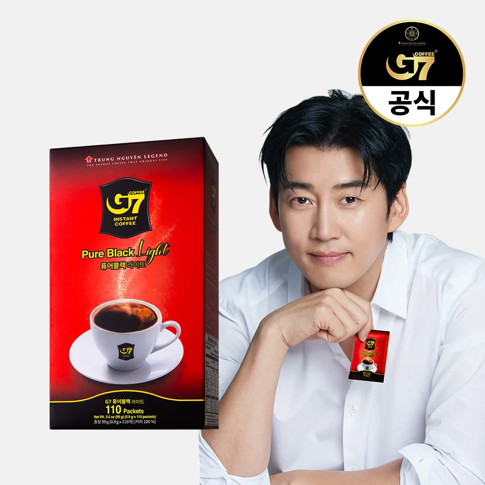 *G7 베트남 커피 퓨어블랙 라이트 0.9g x 110개입*