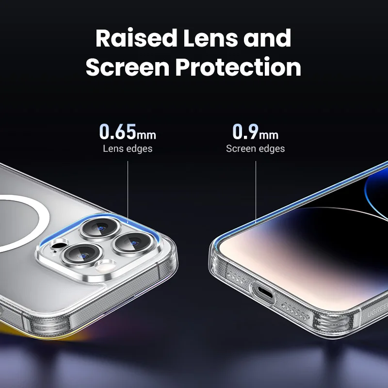Магнитный чехол UGREEN для iPhone 16 15 14 13 Pro Max, противоударный чехол для iPhone 16 Pro Max 15 Plus 16pro, чехлы из ТПУ Macsafe