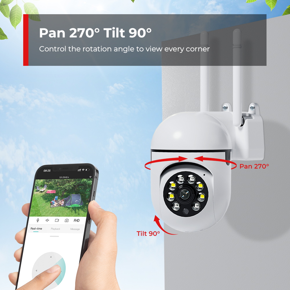 Mini telecamera Wifi ICsee 4MP 2K con zoom digitale 4X Telecamera di sorveglianza IP per visione notturna interna per protezione di sicurezza domestica