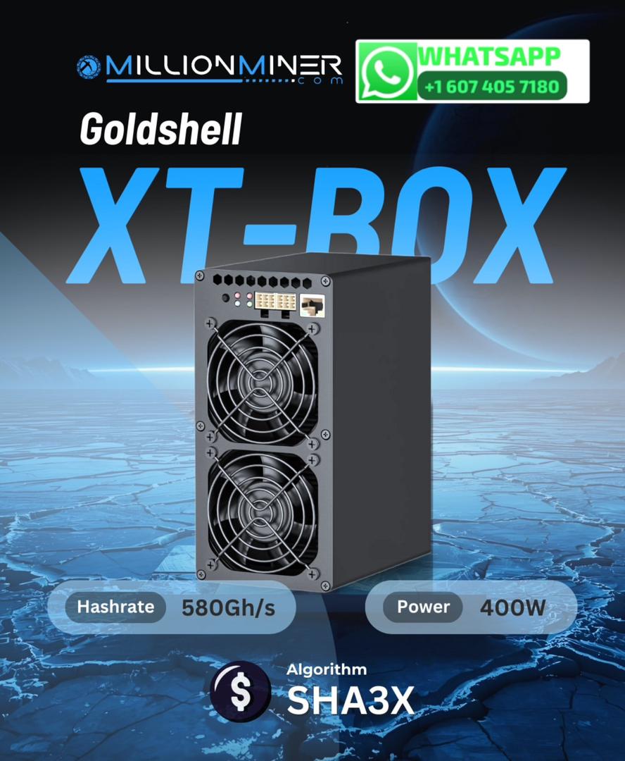 Encomende novo ⚡ Caixa Goldshell XT (580GH/s) Atacado na China Pronto para enviar! !