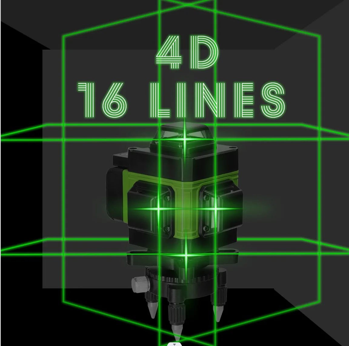 16/12 Linee Livello Laser 4D linea verde Autolivellante 360 Orizzontale E Verticale Livello Laser Super Potente Livello laser a raggio verde