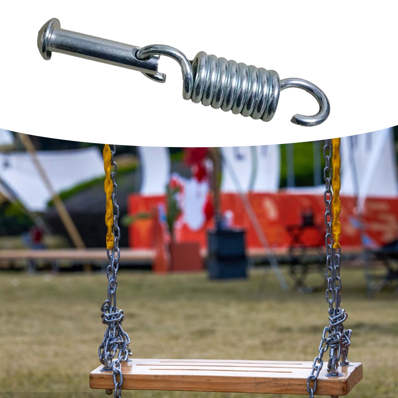 Aço Extensão Swing Spring, Rede de Casa Estável para Balanços, Cadeiras Penduradas, Sacos Pesados Anexos, Cruz