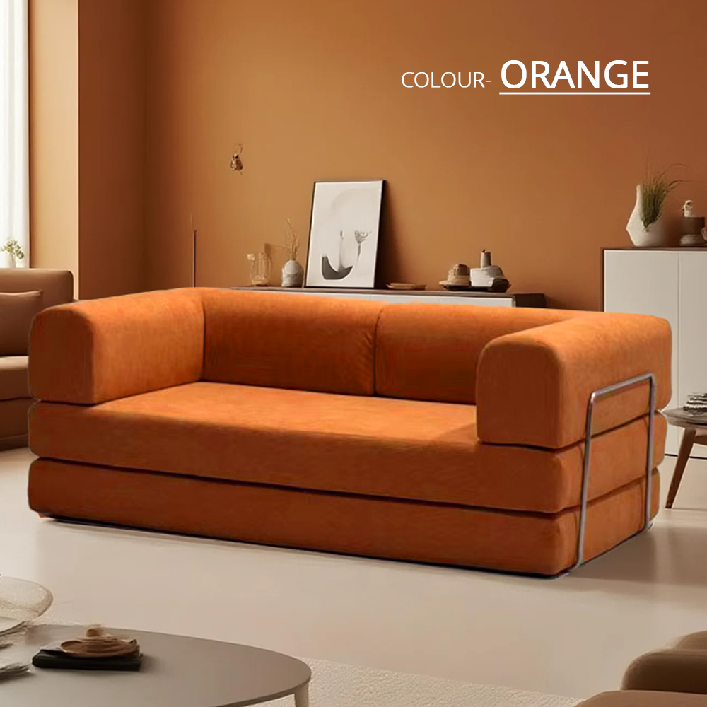Armazém da UE 2025 sofá de compressão modular de veludo lavável 200 cm sofá-cama para móveis de sala de estar