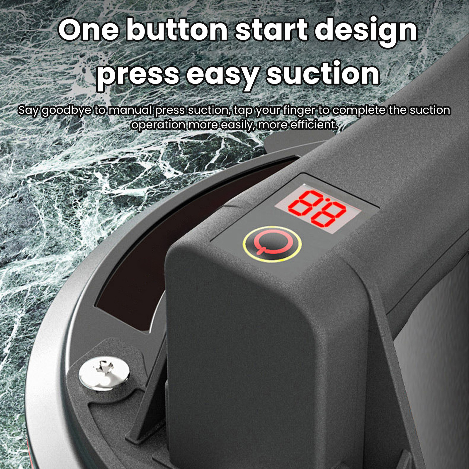 Lève-vitre électrique à ventouse sous vide, capacité de charge de 200KG, 8 pouces, robuste, à main, pour déplacer de grands carreaux de granit