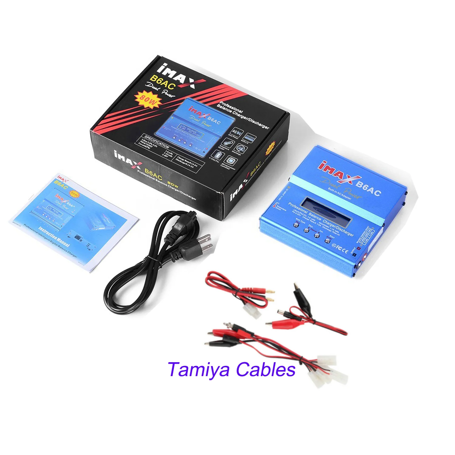 IMax B6 AC 80W RC Ladegerät B6AC Lipo NiMh Li-Ion Nicd Akku Balance Ladegerät Digital LCD RC Entlader mit 15V/6A für RC Drone