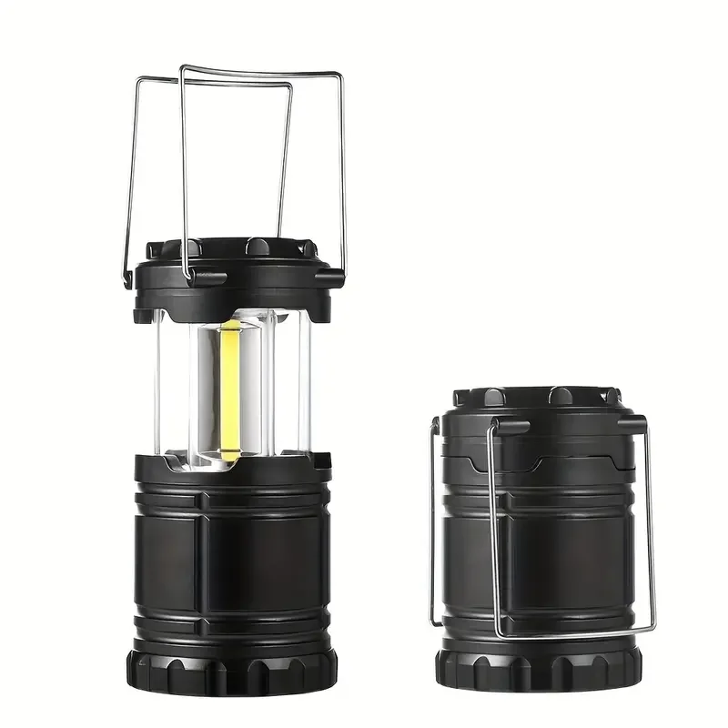Lámpara de campamento, luz para tienda de campaña al aire libre, linterna portátil, luz de emergencia multifuncional, alimentada por batería (baterías no incluidas)