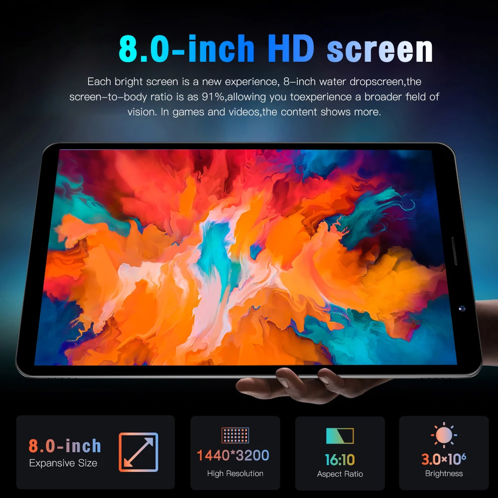 2024 nuevo Original Pad Tab14 PC 8,0 pulgadas tableta Android13.0 16G + 1TB 8800mAh Global 5G tarjeta SIM Dual