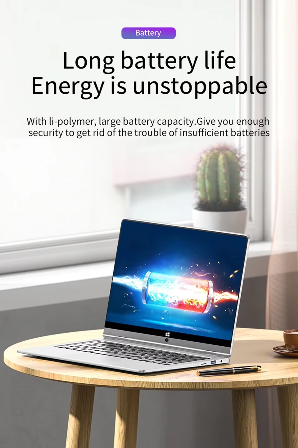 Tablette PC Portable 2 en 1 Windows 11 Pro, Intel N4020, 8 Go DDR4, 11.6 Go SSD, Écran Tactile de 512 Pouces