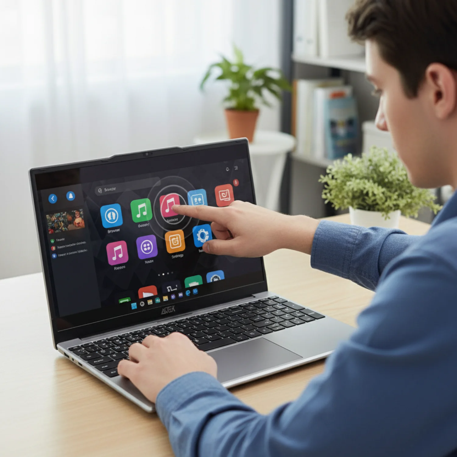 Notebook 15.6 Polegadas Full HD IPS Touchscreen com Intel N5095 16GB RAM 512GB SSD e Windows 11 Pro