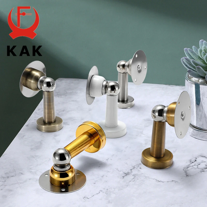 Kaku Thép Không Gỉ Từ Doorstop Không Bấm Lỗ Chống Gió Chặn Cửa Treo Tường Tầng Gắn Cửa Giá Đỡ Cửa phần Cứng
